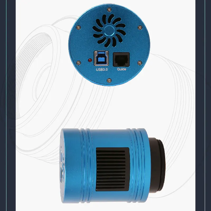 Cámara de telescopio astronómico CMOS IMX178m/c M42 + 1,25/2in USB3.0 IR/AR ST4, cámara de guía planetaria G3CMOS06300KPA/KMA, ventilador de refrigeración