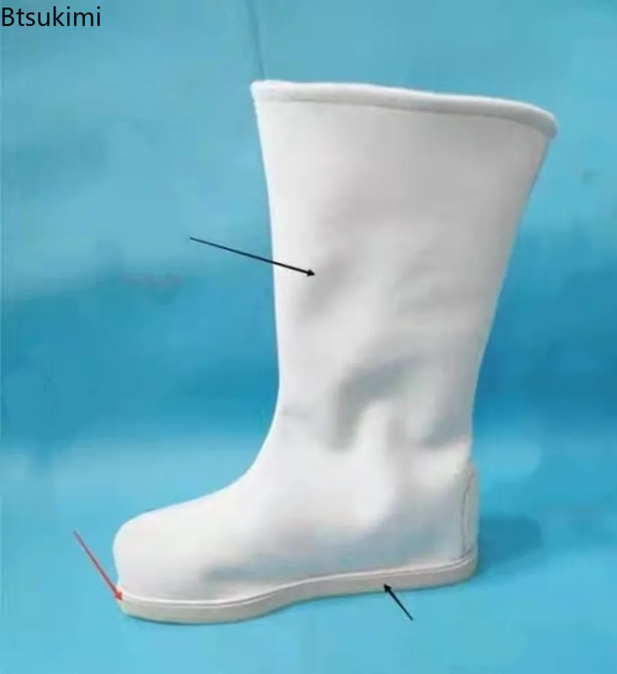 Chinese Traditional Ancient Hanfu Performance Shoes for Adult Kids Peking Opera Folk Dancing Qing Dynasty Costume Accessory Boot