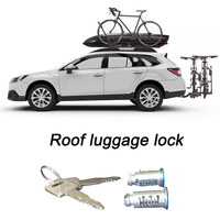 2/4 Set Car Roof Bar Rack Box Barrel Security Lock with 2/4 Keys Roof Luggage Rack Lock Core Cycle Carriers Exterior Accessories