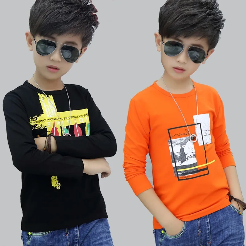 

2023 Fashion Spring Autumn Children T Shirts Thin for Boys Long Sleeve T-shirts Child Clothing Kids Top Tees Good Quality Tshirt