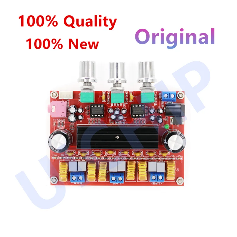 XH-M139 2,1-канальный цифровой усилитель мощности, плата 12 В-24 В, широкое напряжение TPA3116D2 2*50 Вт, 100 Вт