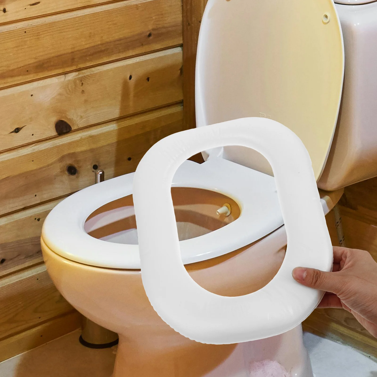 Cuscino per sedile WC in PU Morbido durevole portatile lavabile riutilizzabile Tappetino per WC per bambini Sostituzione da viaggio Comodo accessorio da bagno