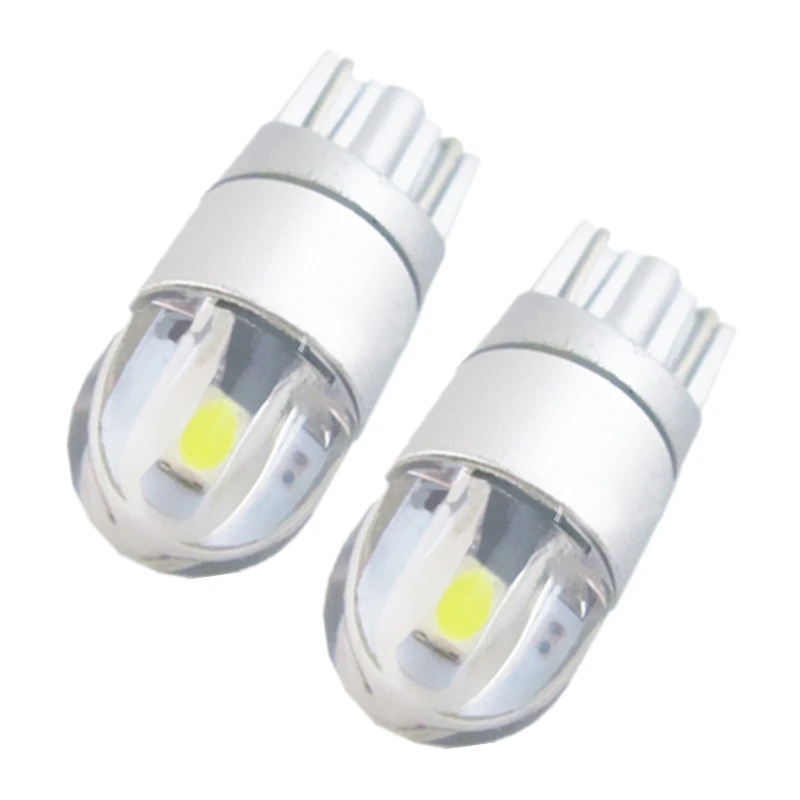 4Pcs W5W T10 2 SMD 3030 LED Bulbs Super Bright White For Car Exterior Daytime Running Lights Bulb 12V License Light