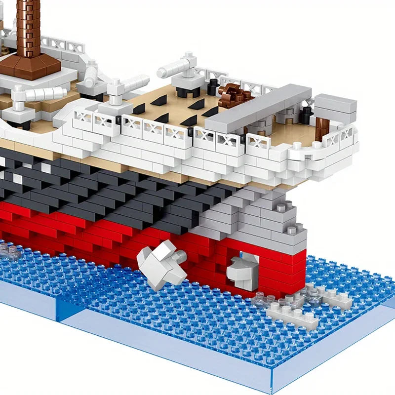 Blocs de construction Titanic, bateau de croisière, Mini briques à assembler, modèles de jouets, Kits de décoration de bureau, cadeaux de noël pour enfants, 4404 pièces