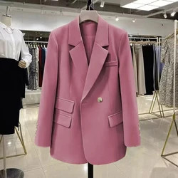 Spring Women's Fashion Oversize White Blazer Korean Elegant Slim British Style Women's Small Suit Jacket Office Wear Outfit