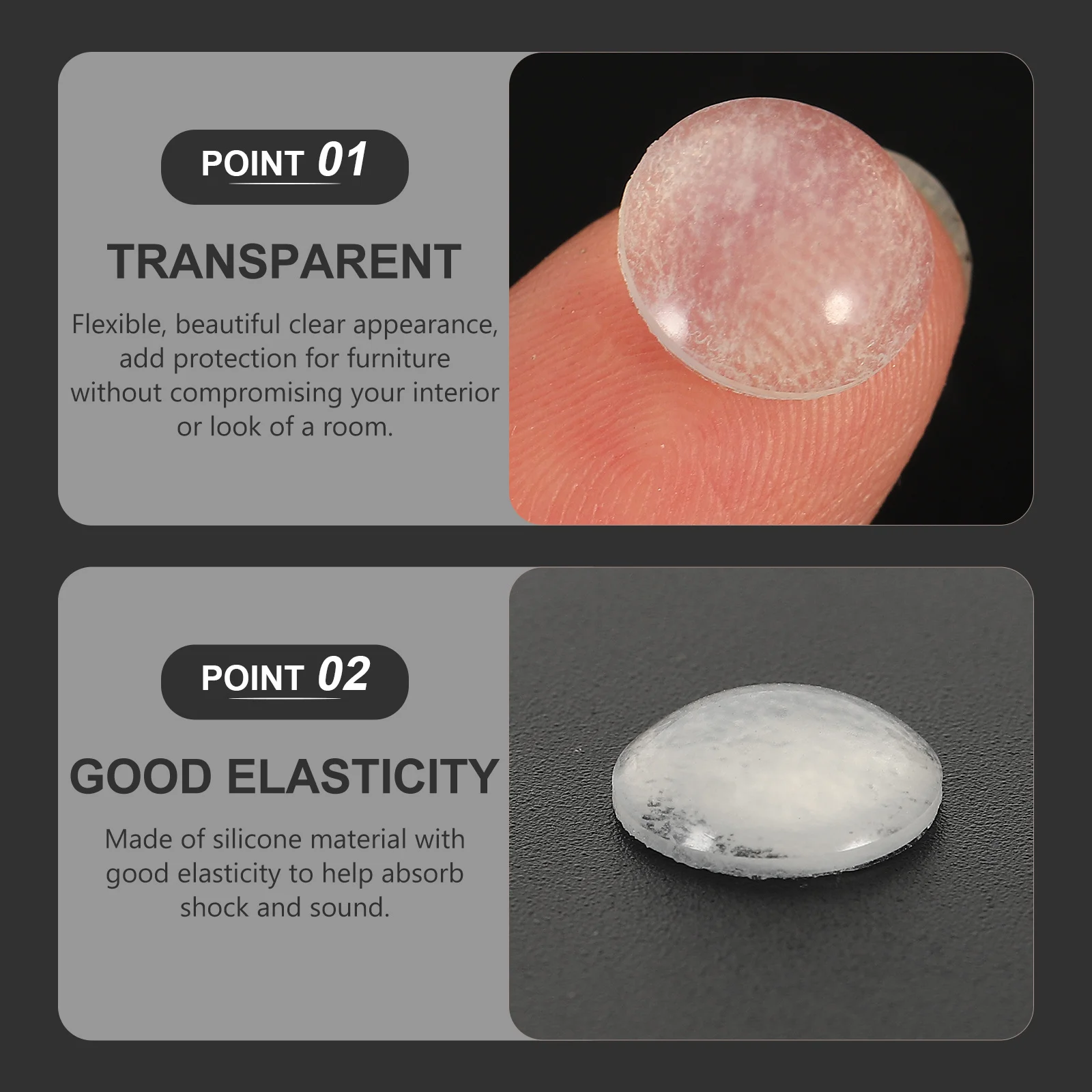 

100Pcs Self-Adhesive Clear Bumpers for Cabinets Drawers Doors Scratch Protection Bumper Pads Cabinet Door Bumper