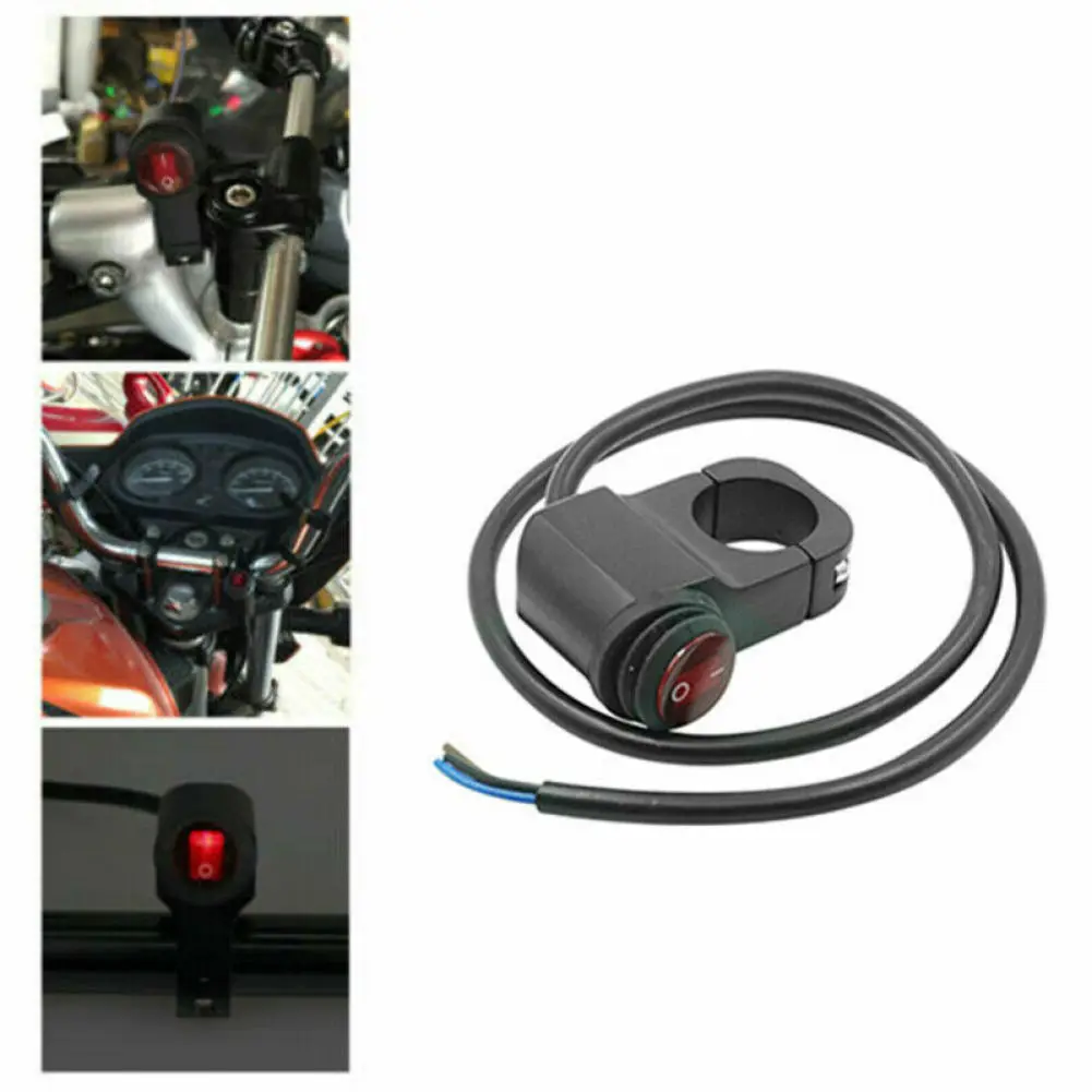 Waterproof 12V Motorcycle Handlebar Light On Off Switch Waterproof Headlight Fog Spot Lights Motorcycle Accessories