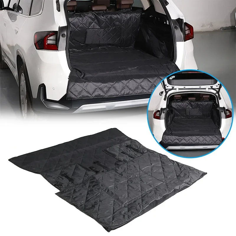 

For BMW X1 U11 2023-2024 PVC+Oxford Cloth Material Trunk Pet Mat Travel Waterproof Mat Interior Protection Accessories