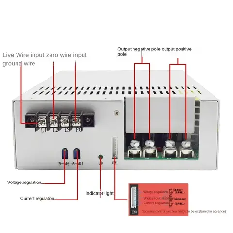 4000W 36V 48V Power Switching Power Supply  60V 80V 12V 24V 110V 150V 220V 50A 60A 200A 300A 125A CC/CV 4000w Display