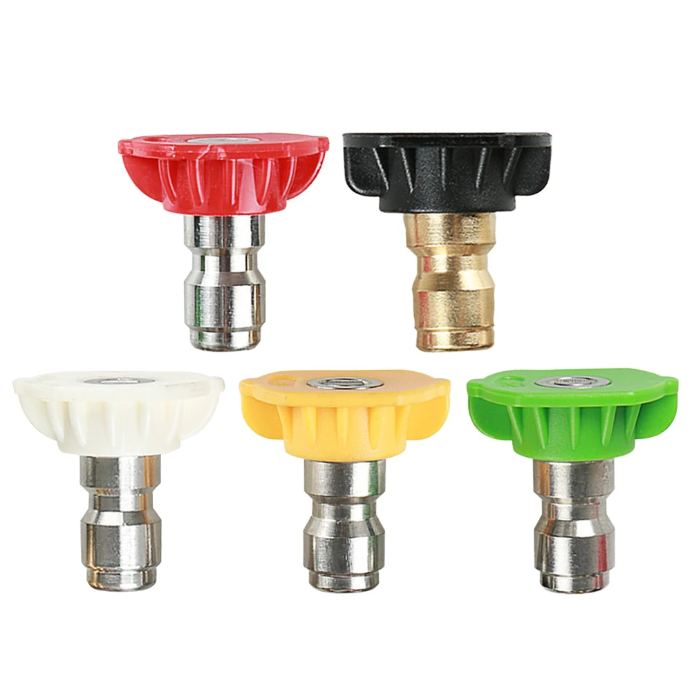 

5pcs High Pressure Spray Nozzle Tip 2.5 GPM 0-40 Degree 3600 PSI/250 BAR Washer Snow Foam Lance 5 Colors