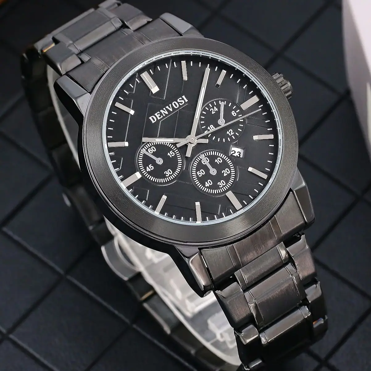Men\'s quartz watch, Business fasion casual,Stainless steel watches for men