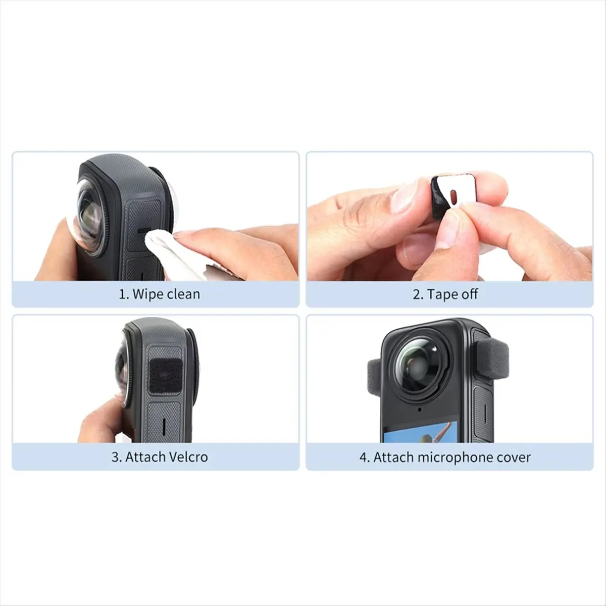TCE Microphone Wind Muff for X4/ONE X3 Camera Anti-Noise Windbreak Sponge Cushion Effectively Reduces Noise