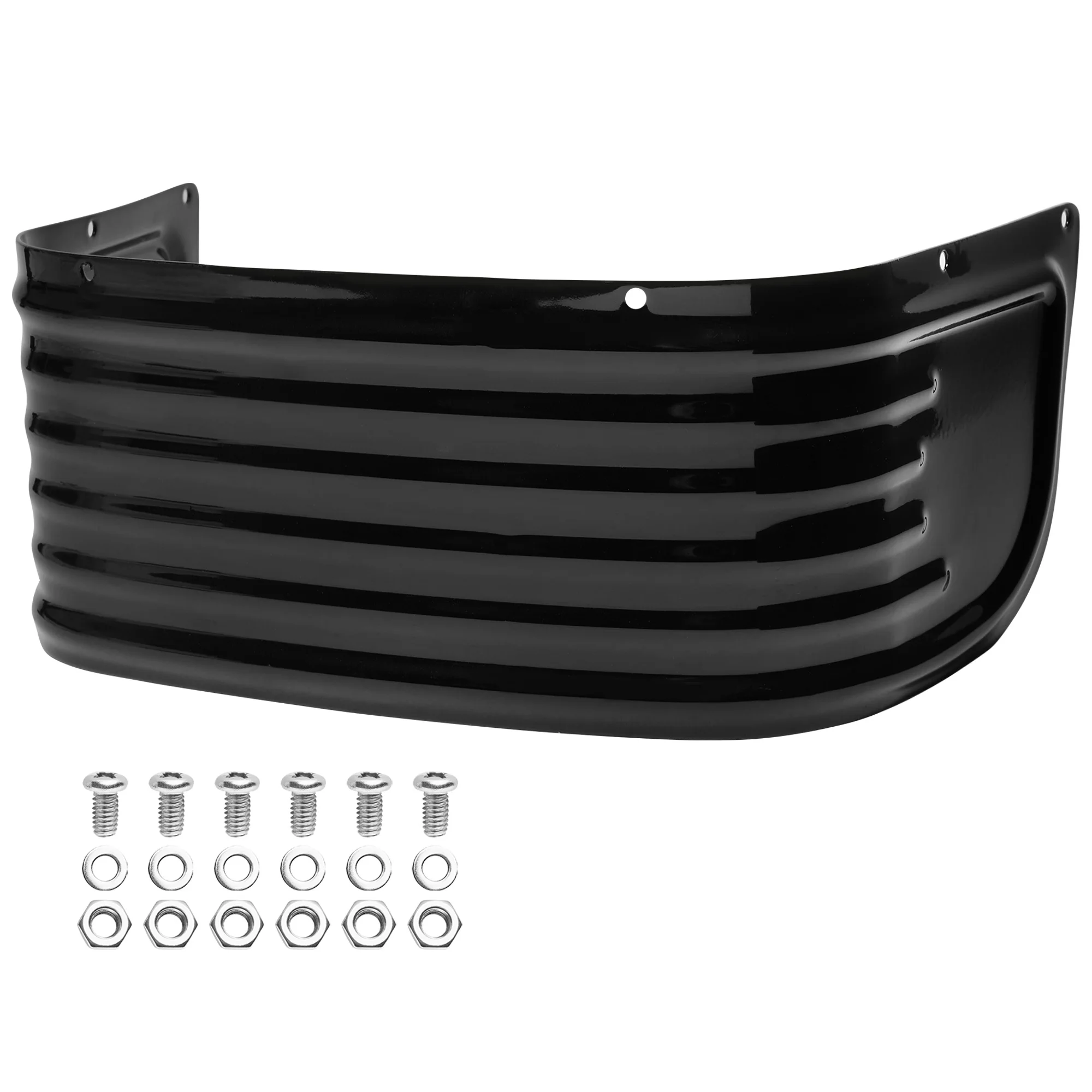 

Front Fender Trim Skirt, Black Ribbed Steel Fender Protector for Harley Electra Glide Road King Tri Glide 2014-2024 Accessories