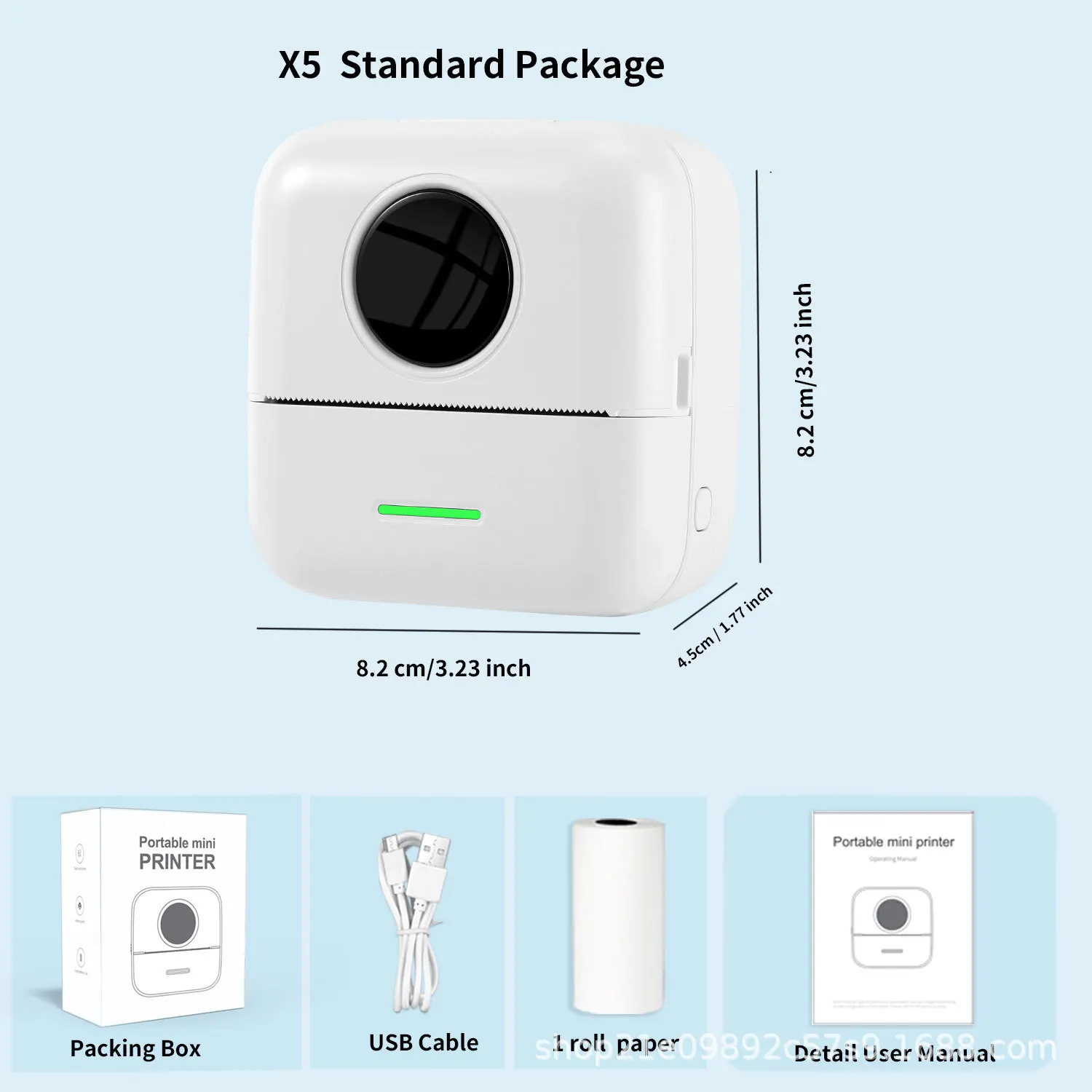 

Portable Thermal Printer Mini Impresora Portatil Adhesive Label Sticker Pocket Photo Printers Inkless Wireless For Android IOS