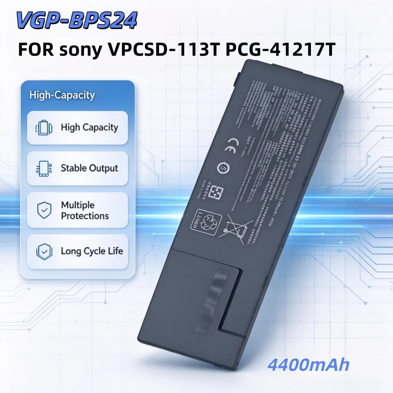 Laptop Battery VGP-BPS24 4400mAh for SONY VPCSD-113T PCG-41217T Notebook Battery Replacement