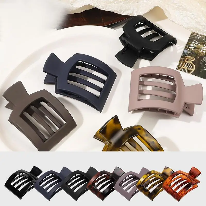 Square Grab Clip Hair Clip Coffee Black Hair Claw Nonslip Crab Hairpins Barrette Fashion Hair Style Claws Clip Accessories
