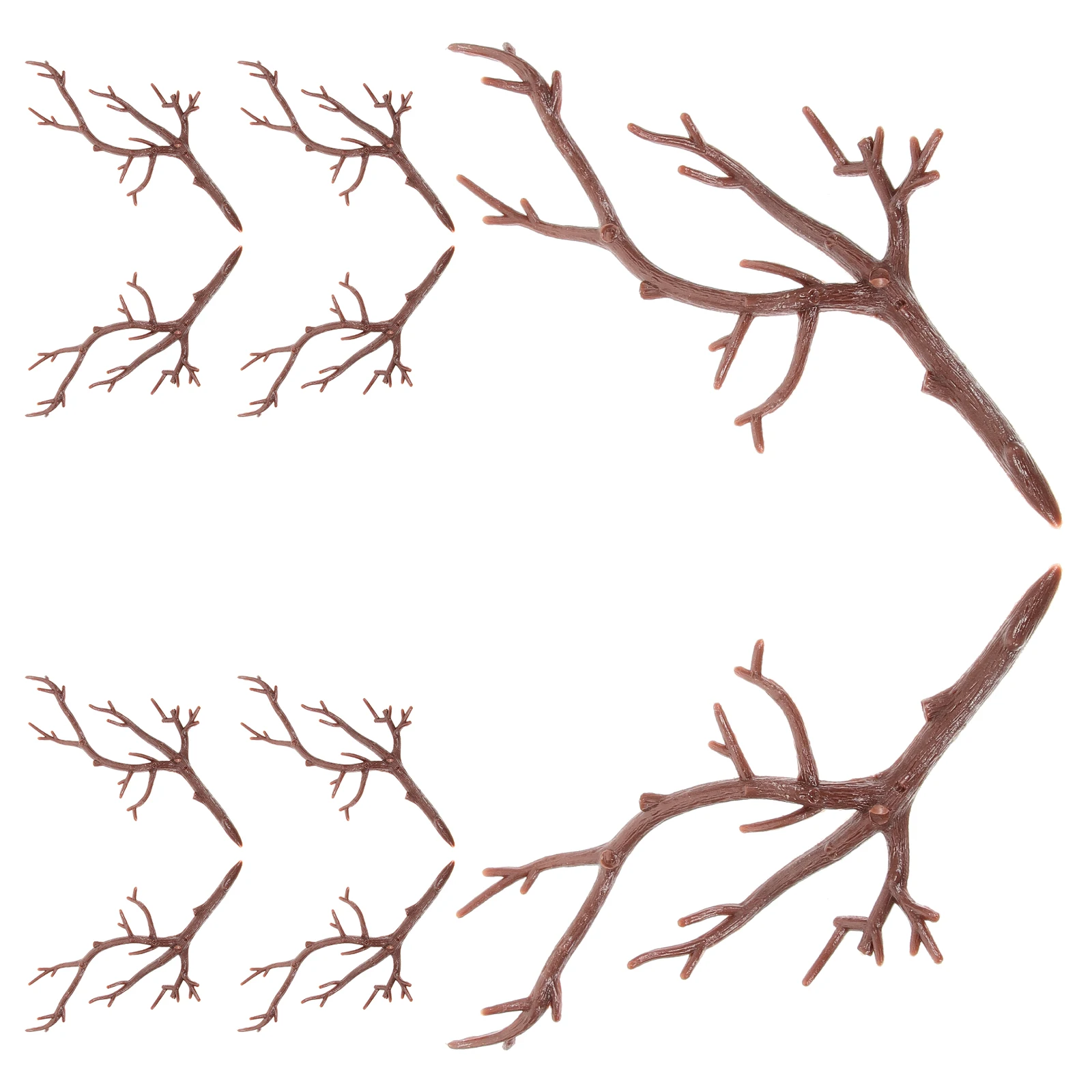 

10Pcs Artificial Dried Antler Branches Plastic DIY Craft Branches for Flower Arrangement Table Centerpiece Decor