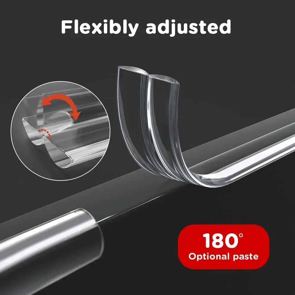 Transparent Table Edge Guard Silicone Baby Protection Strip Tape Self Adhesive Collision Proof Safety Furniture Corner Protector
