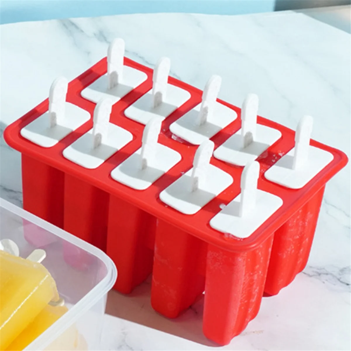 Popsicle Silicone Mold Food Grade Homemade Kitchen Silicone Popsicle Mold Freeze Ice Cream Machine