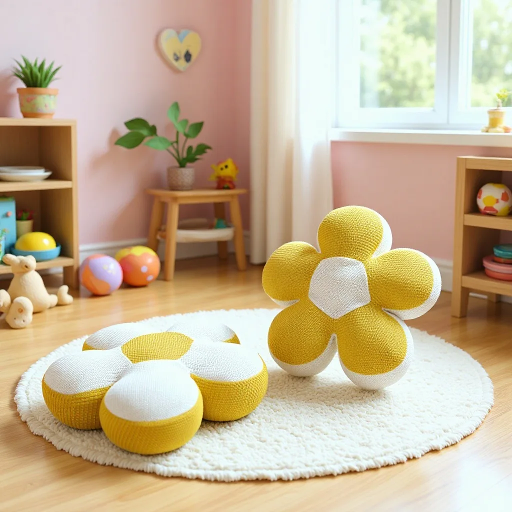 Flower Shape Sofa Cushion Throw Pillow Seating Decorative Pillow Home Decoration Soft Couch Pillow