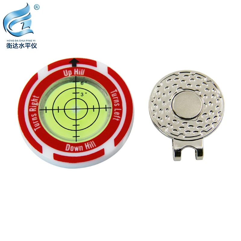Imagem -04 - Golf Hat Clip Bolha Horizontal Green Reader Nível Banda Bolha Magnético Nível Universal Instrumento Assistida Slope Putter