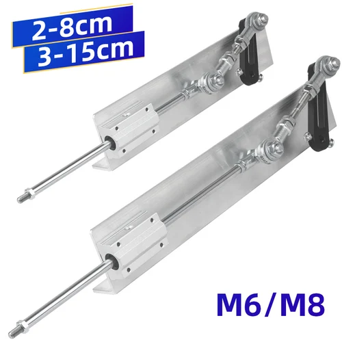 Piezas de actuador de varilla de empuje alternativo DIY, mecanismo telescópico de Motor lineal con manivela y eje de línea de 2-8CM 3-15CM para maquinaria
