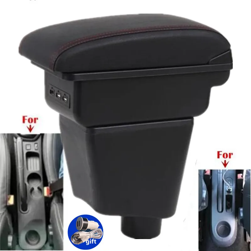 Reposabrazos para Renault Clio 4, Reposabrazos para Renault Captur Clio 3 III IV, Caja de Almacenamiento para Accesorios de Coche, Piezas de Repuesto para Interior