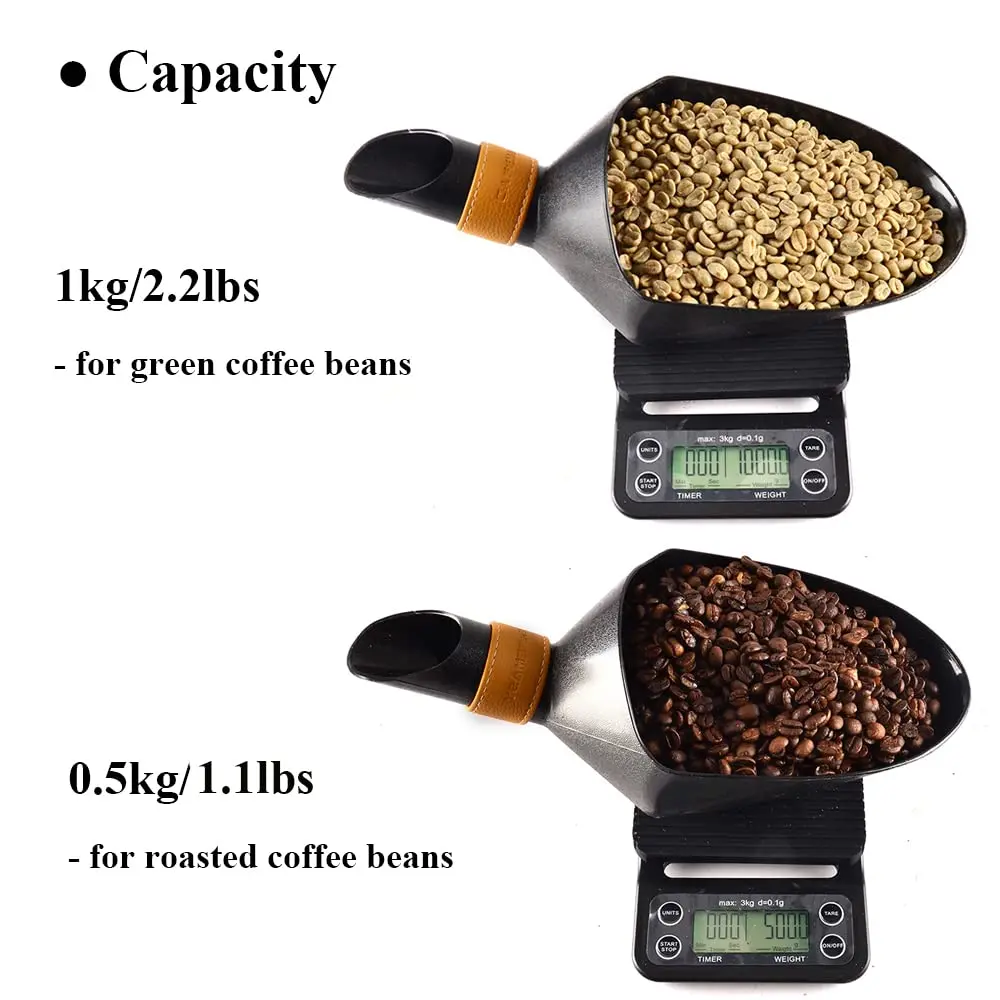 CAFEMASY-ABS Colheres De Feijão De Café, Pá De Grande Capacidade, Colheres Duráveis Para O Feijão De Café, Farinha, Cubos De Gelo, Ferramenta De Medição