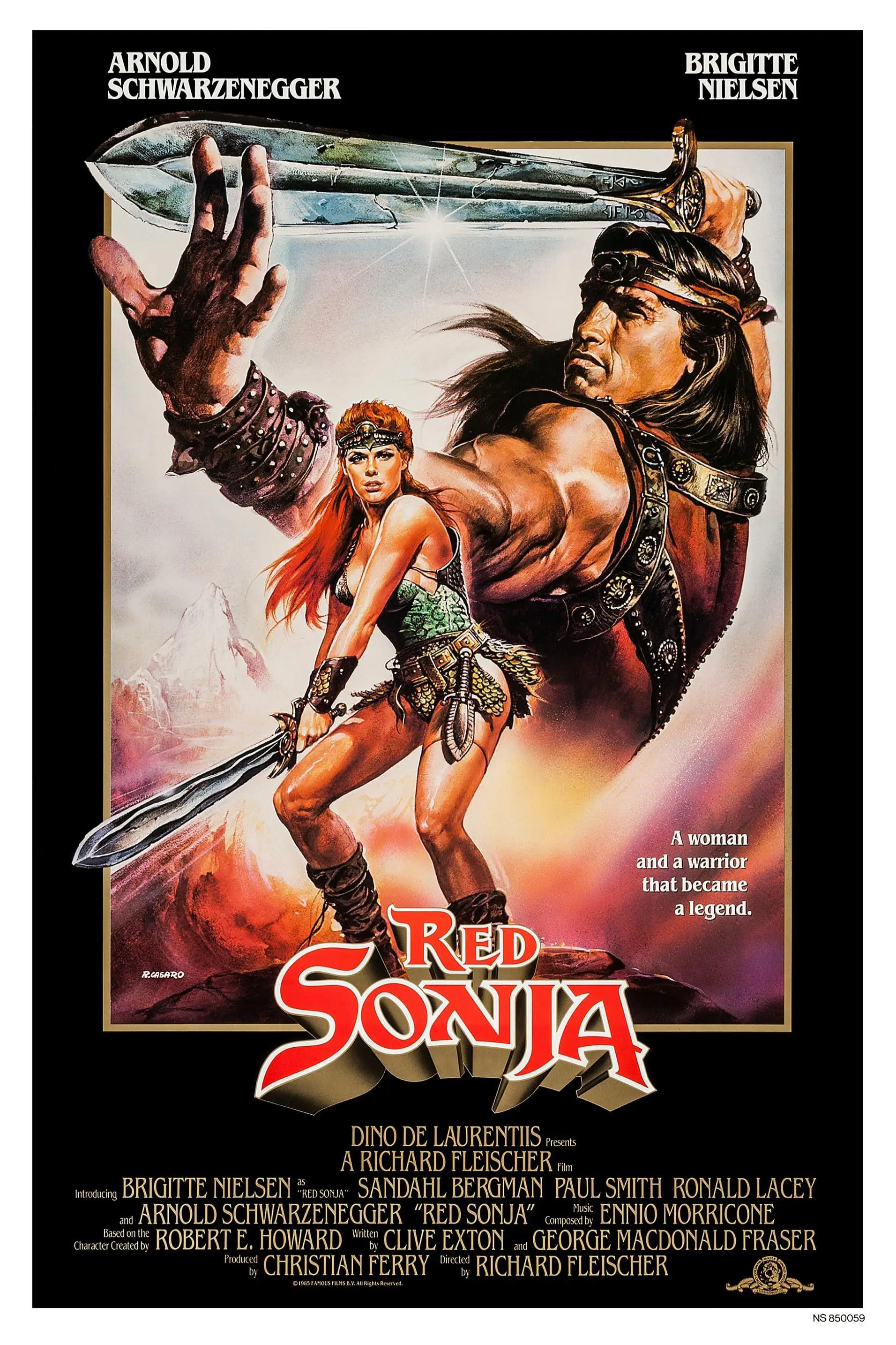 Film Red Sonja (1985) POSTER Wandkunst Huisdecoratieve schildering