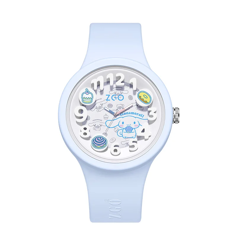 Sanrio Cinnamoroll Children\'s Watch Student Edition Quartz Movement Silicone Waterproof Male and Female Children\'s Birthday Gift