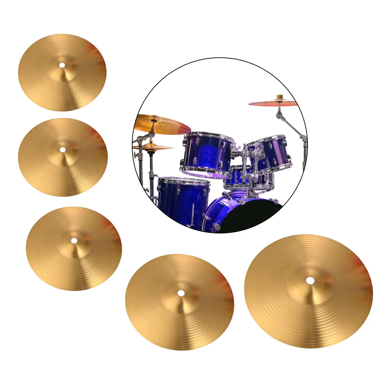 Jazz Drum Crash Cymbal Drum Players Traditional Brass Beginner Drum Cymbals