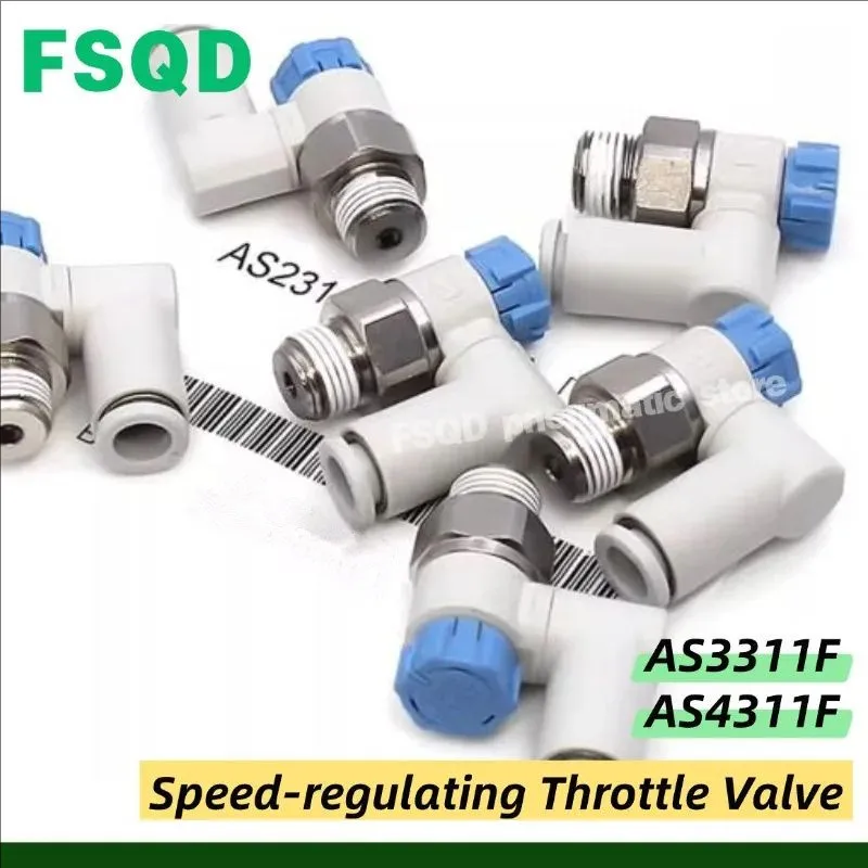 AS3311F-03-06SA AS3311F-01-06SA AS3311F-02-08SA AS4311F-04-10SA Speed Regulating Valve Throttle Valves Pneumatic Element