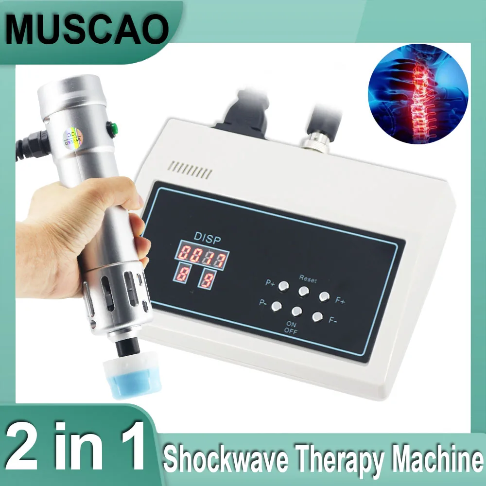 

250MJ Shockwave Therapy Machine ED Treatment Pain Relief Relieve Shoulder Neck Pain Deep Body Massage Physical Massager 2In1