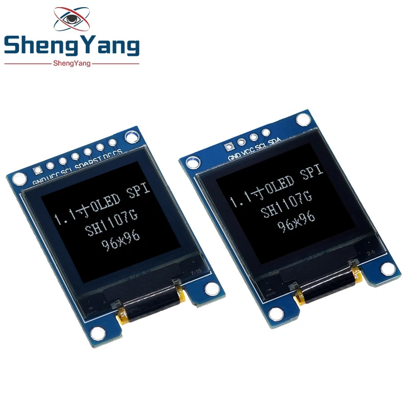 1.1 Inch OLED Display 96×96 LCD Module Interface SPI SH1107 4PIN / 7PIN LCD 1.1 