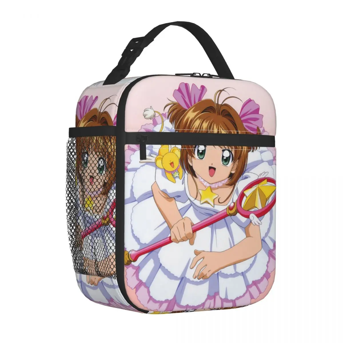 Anime Cardcaptor Sakura Insulated Lunch Bag Food Bag Portable Thermal Cooler Lunch Boxes For Picnic