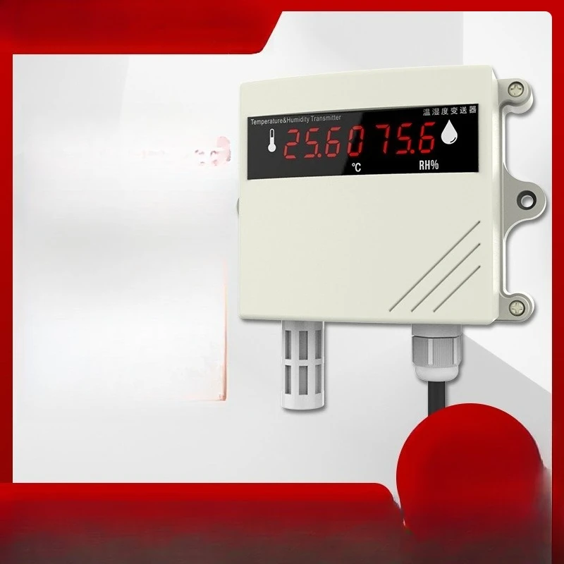 

High-precision industrial thermometer warehouse special wall-mounted temperature and humidity sensor 485 temperature