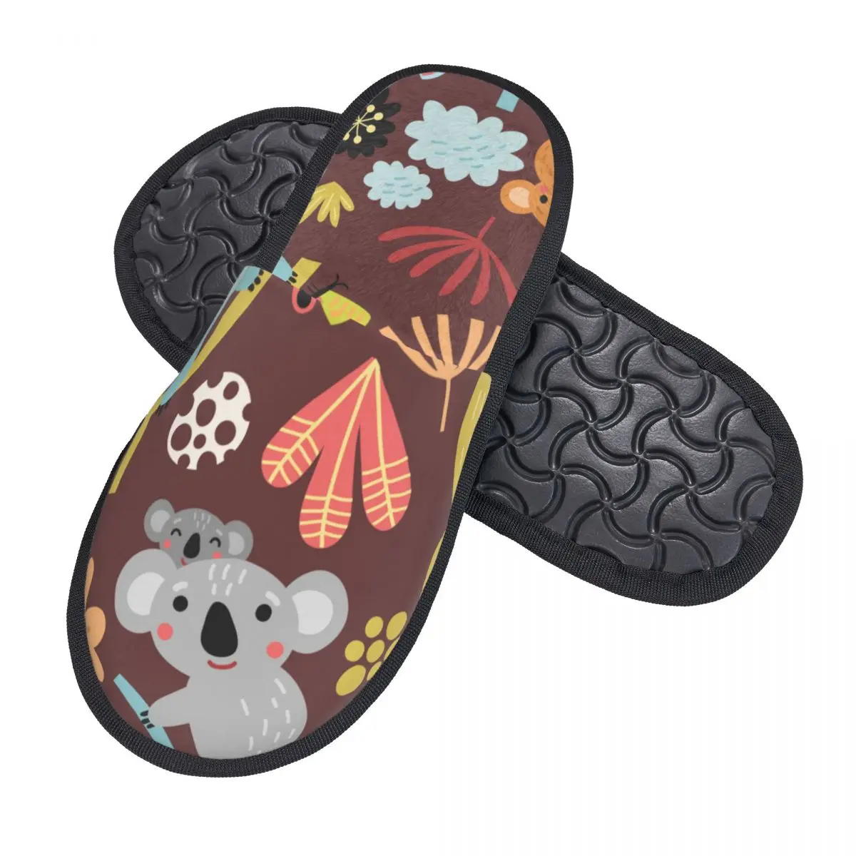 Fur Slipper For Women Men Fashion Fluffy Winter Warm Slippers Cute Colorful Koala House Shoes