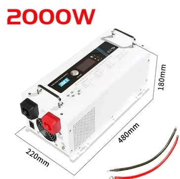 For 12V 24V 48V 72V to 220V Frequency Pure Sine Wave Solar Power Inverter RV/Truck/Caravan 5000w 6000w 4000w 3000w Pure Sine