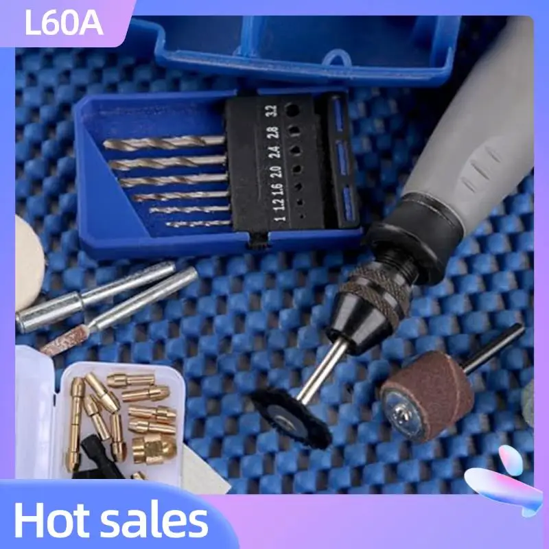 L60A 12 Piece Drill Chuck Adapter Tool ,4486 Drill Chuck, 4485 Collets, Brass Change Chuck Heads, Keyless Drill Chuck With Box