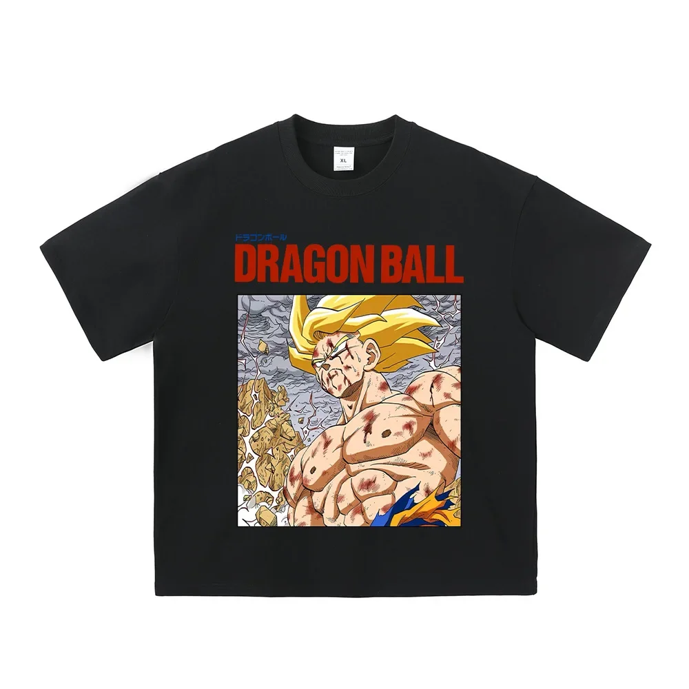 

Футболка Dragon Ball Sun Wukong Saiyan, совместная одежда, японская модная брендовая мужская и женская футболка с короткими рукавами и рисунком аниме