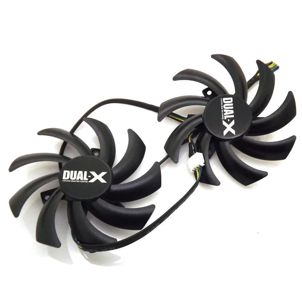 2pcs/lot FD7010H12S 85mm For Sapphire R9 280X VAPOR-X R9 270X HD7950 HD7970 Graphics Card Cooling Fan 4Pin