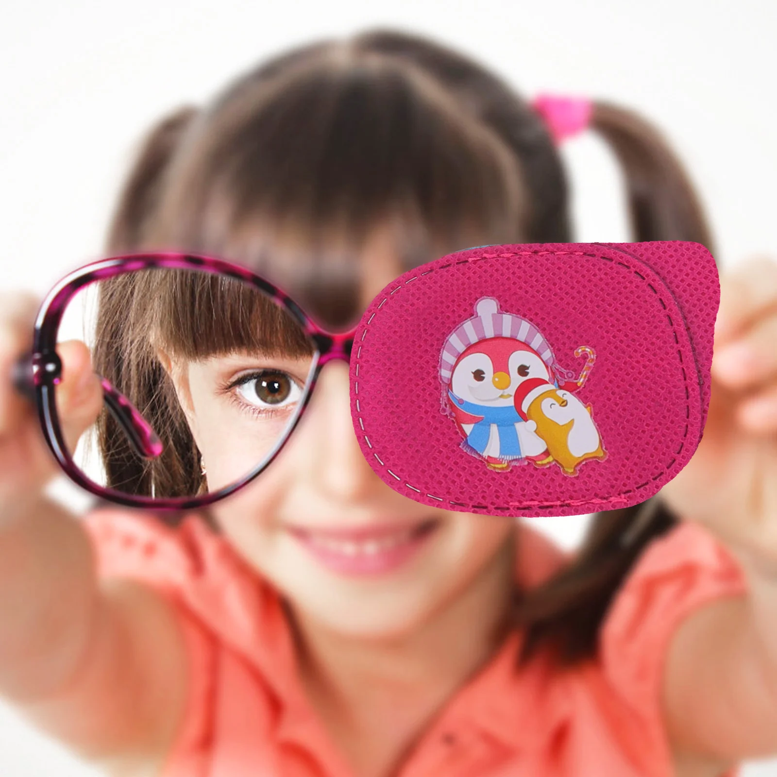 6 Pcs Children\'s Amblyopia Goggles Eyepatch for Lazy Glasses Blindfolds Kids Soft Patches Non-woven Fabric Correcting Cover