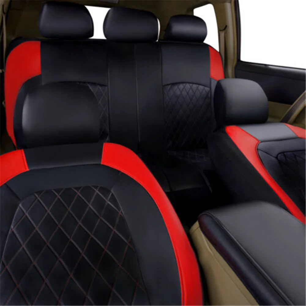 PU Leather Car Seat Cover For Ford Focus Edge Explorer Ecosport Escape Expedition F-150 C-MAX Fusion Mondeo Taurus Auto Interior