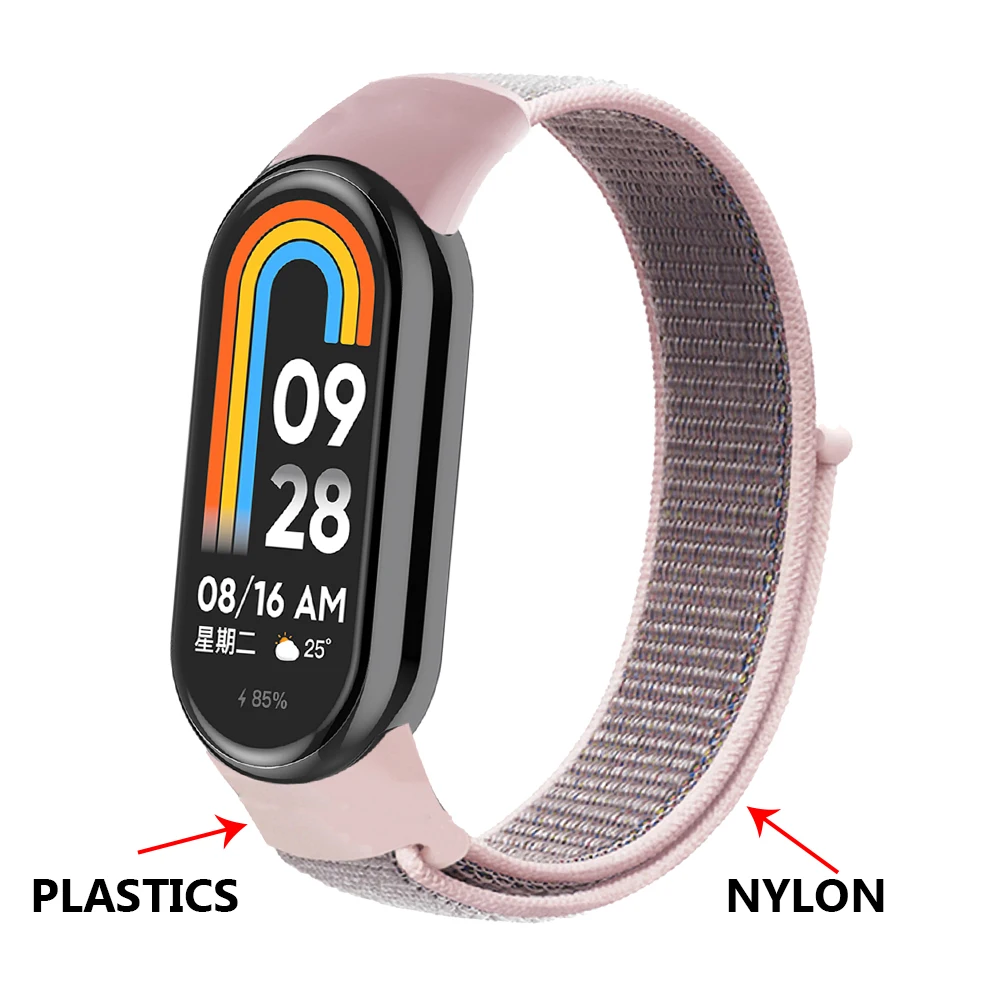 Nylon-Schlaufenarmband für Xiaomi Mi Band 11 10 9 8 Armband Ersatzarmband Xiaomi Smart Band 11 10 9 8 NFC Handgelenksband – Detail 4
