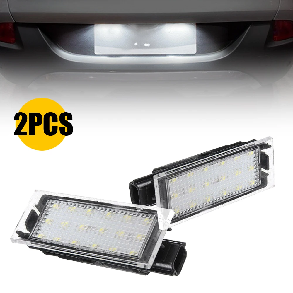 

2 шт. CANBUS номерной знак фонарь без номера ошибок фонарь для Renault Clio MK Espace Laguna III IV 2020 2019 2018 2017 2016 2015
