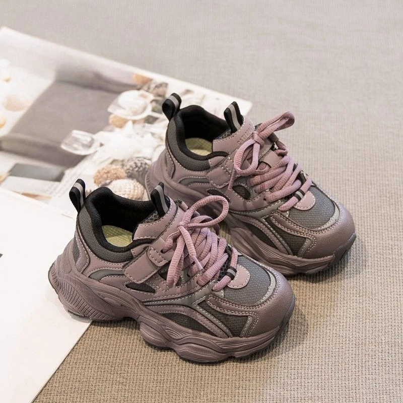 Fall 2026 Kids Sneakers Girls Boys Athletic Shoes Chunky Running Sneakers for Medium Big Children Versatile Sport Footwear