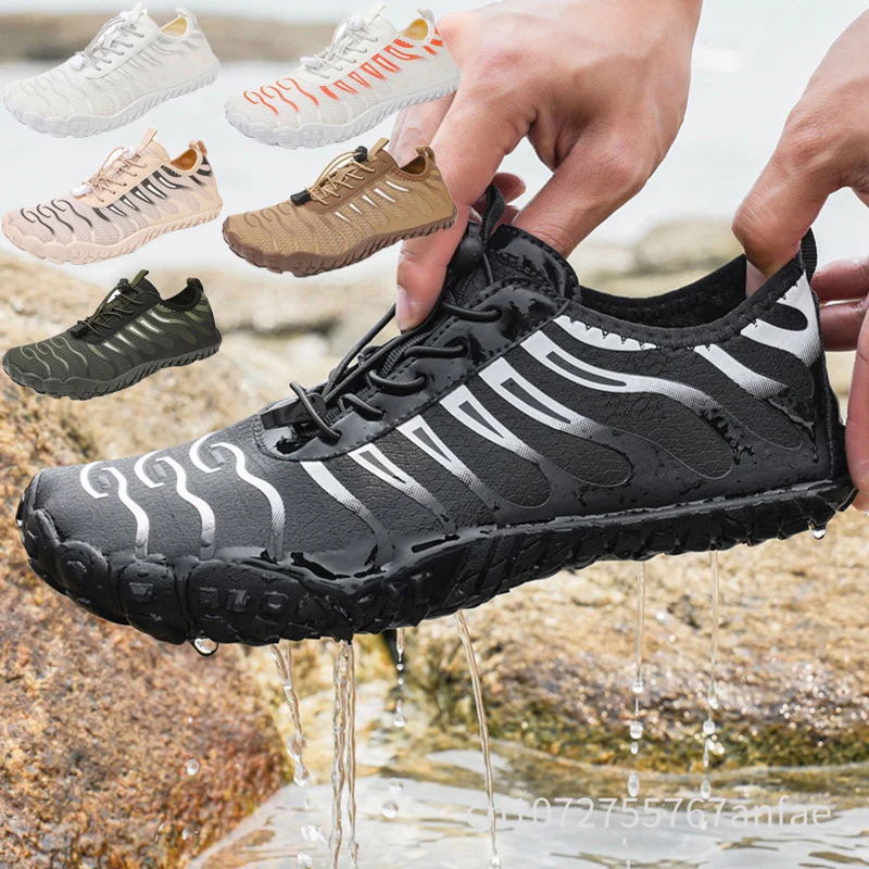 

Women Men Barefoot Water Shoes Anti-Slip Quick-Drying Outdoor Beach Upstream Wading Swimming Sneakers Soft Sole Light Breathable