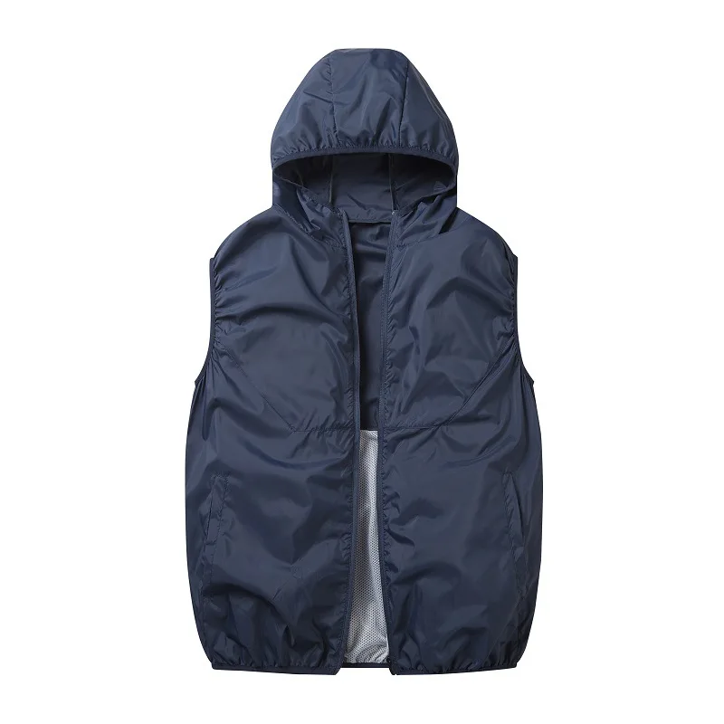 Minsu 2025NewSummer Air Conditioning Clothing with Fan for MenUSBRechargeable Cooling Workwear Safety Vest Outdoor Casual Vest