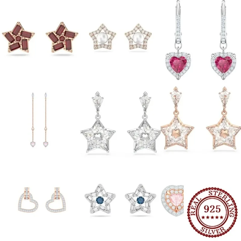 

2025 New High Quality Luxury Fashion Women's LOVE Series Diamond Earrings S925