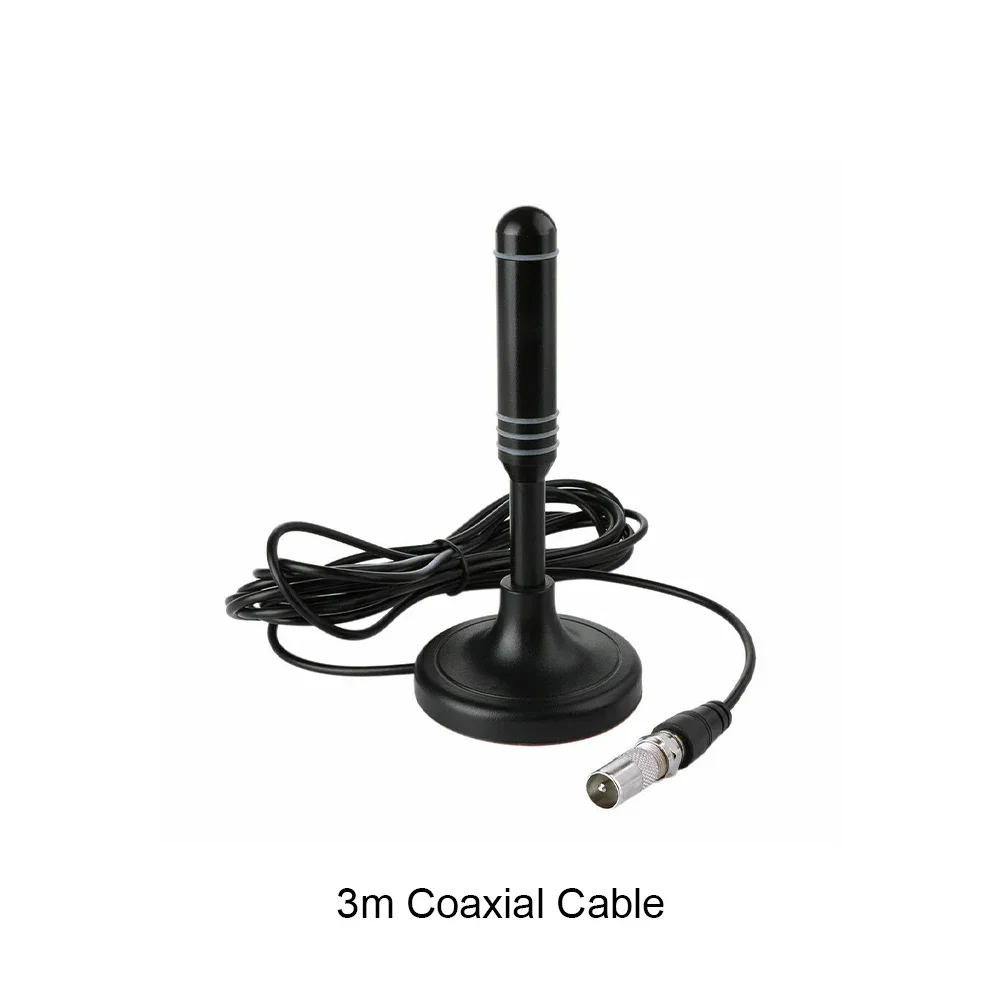 Antenne TV portable 300cm Câble coaxial Antenne TV numérique DVB-T DVB-T2 DAB NikExtérieur Digital HD Freeview pour Smart TV